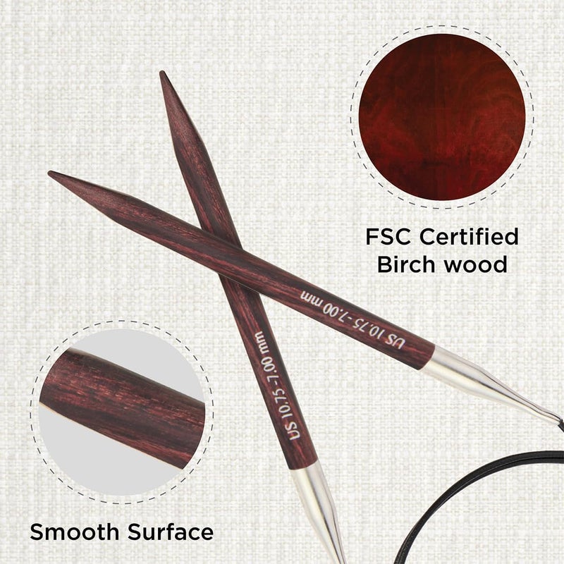 Knit Pro Dreamz Fixed Circular Needles 24" (60cm) | US Size 10.75 (7mm) - Image 2